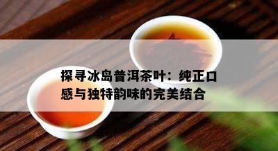 探寻冰岛普洱茶叶：纯正口感与特别韵味的完美结合