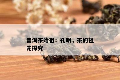 普洱茶始祖：孔明，茶的祖先探究