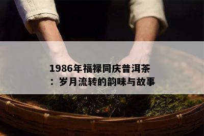 1986年福禄同庆普洱茶：岁月流转的韵味与故事