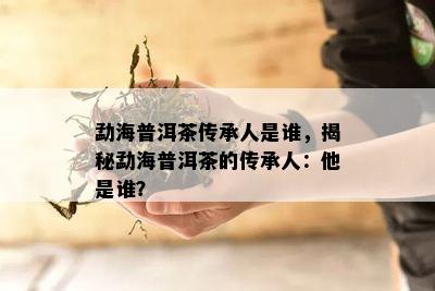 勐海普洱茶传承人是谁，揭秘勐海普洱茶的传承人：他是谁？