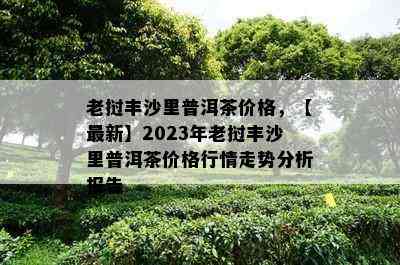 老挝丰沙里普洱茶价格，【最新】2023年老挝丰沙里普洱茶价格行情走势分析报告