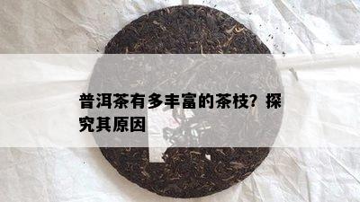 普洱茶有多丰富的茶枝？探究其起因