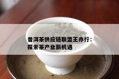 普洱茶供应链联盟王亦行：探索茶产业新机遇