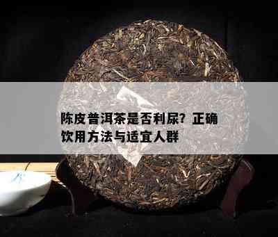 陈皮普洱茶是不是利尿？正确饮用方法与适宜人群