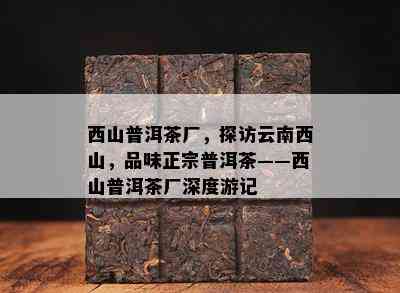 西山普洱茶厂，探访云南西山，品味正宗普洱茶——西山普洱茶厂深度游记