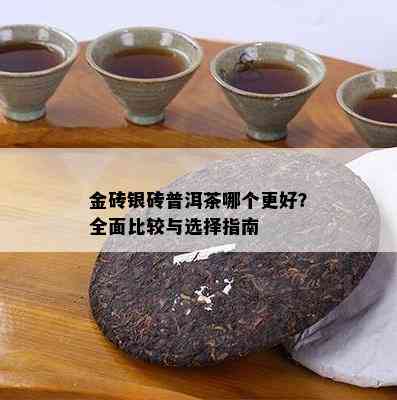 金砖银砖普洱茶哪个更好？全面比较与选择指南