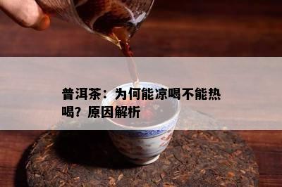 普洱茶：为何能凉喝不能热喝？起因解析