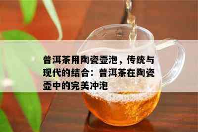 普洱茶用陶瓷壶泡，传统与现代的结合：普洱茶在陶瓷壶中的完美冲泡