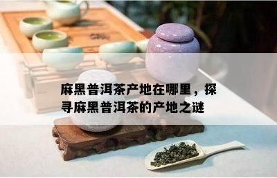 麻黑普洱茶产地在哪里，探寻麻黑普洱茶的产地之谜