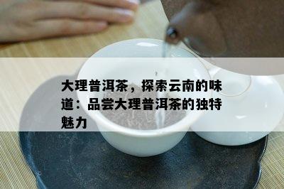 大理普洱茶，探索云南的味道：品尝大理普洱茶的特别魅力