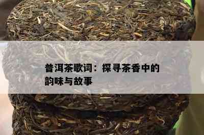 普洱茶歌词：探寻茶香中的韵味与故事