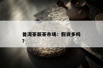 普洱茶新茶市场：假货多吗？