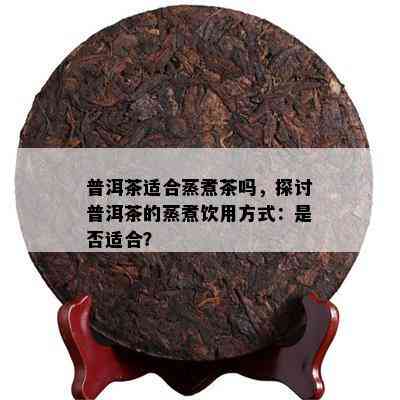 普洱茶适合蒸煮茶吗，探讨普洱茶的蒸煮饮用方法：是不是适合？