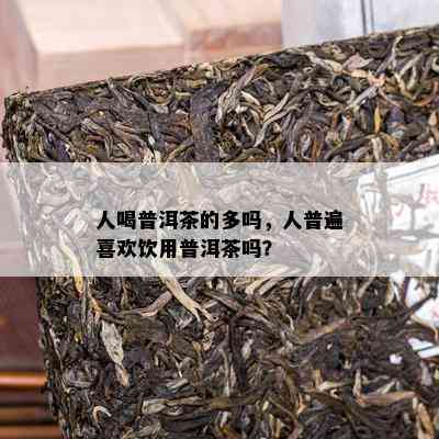 人喝普洱茶的多吗，人普遍喜欢饮用普洱茶吗？