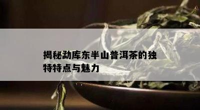 揭秘勐库东半山普洱茶的特别特点与魅力