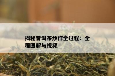 揭秘普洱茶炒作全过程：全程图解与视频