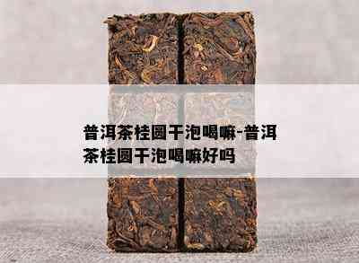 普洱茶桂圆干泡喝嘛-普洱茶桂圆干泡喝嘛好吗