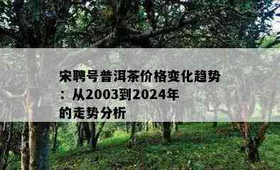 宋聘号普洱茶价格变化趋势：从2003到2024年的走势分析