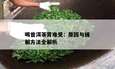 喝普洱茶胃难受：起因与缓解方法全解析