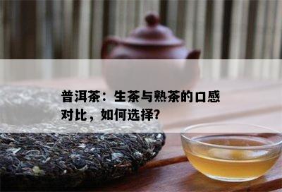 普洱茶：生茶与熟茶的口感对比，怎样选择？