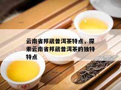 云南省邦葳普洱茶特点，探索云南省邦葳普洱茶的独特特点