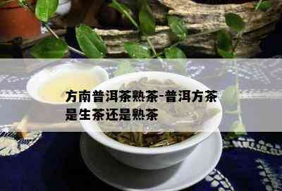 方南普洱茶熟茶-普洱方茶是生茶还是熟茶