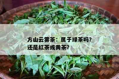 方山云雾茶：属于绿茶吗？还是红茶或黄茶？