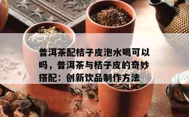 普洱茶配桔子皮泡水喝可以吗，普洱茶与桔子皮的奇妙搭配：创新饮品制作方法