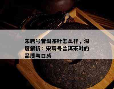 宋聘号普洱茶叶怎么样，深度解析：宋聘号普洱茶叶的品质与口感