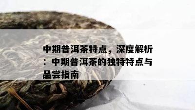 中期普洱茶特点，深度解析：中期普洱茶的特别特点与品尝指南