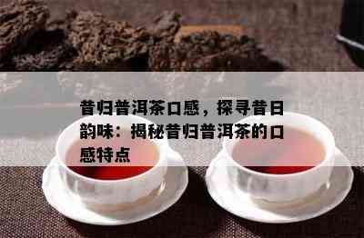 昔归普洱茶口感，探寻昔日韵味：揭秘昔归普洱茶的口感特点