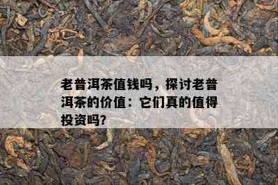 老普洱茶值钱吗，探讨老普洱茶的价值：它们真的值得投资吗？