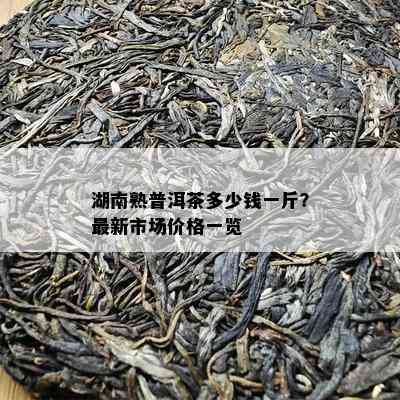 湖南熟普洱茶多少钱一斤？最新市场价格一览