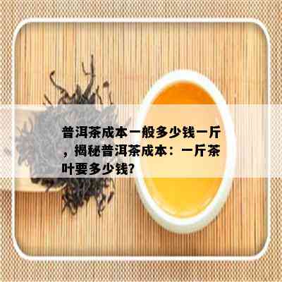 普洱茶成本一般多少钱一斤，揭秘普洱茶成本：一斤茶叶要多少钱？