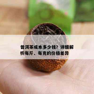 普洱茶成本多少钱？详细解析每斤、每克的价格差异