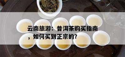 云南旅游：普洱茶购买指南，怎样买到正宗的？