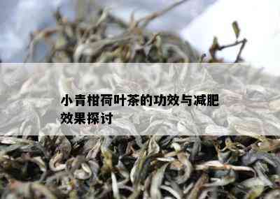 小青柑荷叶茶的功效与减肥效果探讨