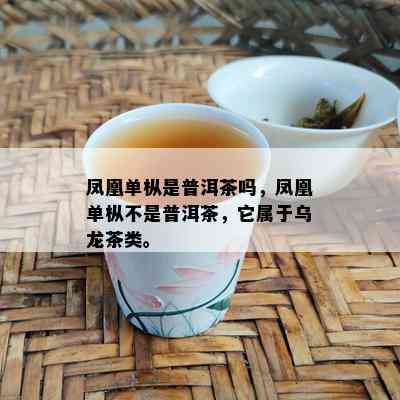 凤凰单枞是普洱茶吗，凤凰单枞不是普洱茶，它属于乌龙茶类。