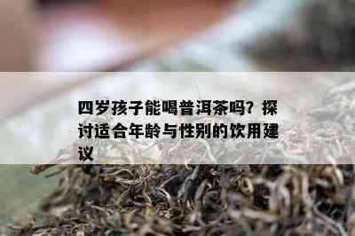 四岁孩子能喝普洱茶吗？探讨适合年龄与性别的饮用建议