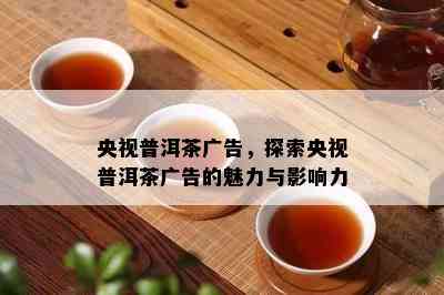 央视普洱茶广告，探索央视普洱茶广告的魅力与影响力