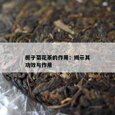 栀子菊花茶的作用：揭示其功效与作用