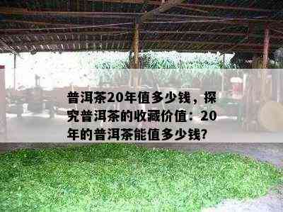 普洱茶20年值多少钱，探究普洱茶的收藏价值：20年的普洱茶能值多少钱？