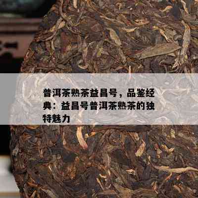 普洱茶熟茶益昌号，品鉴经典：益昌号普洱茶熟茶的特别魅力