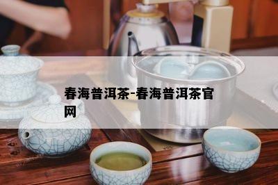 春海普洱茶-春海普洱茶官网