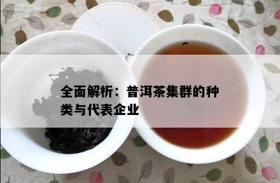 全面解析：普洱茶集群的种类与代表企业