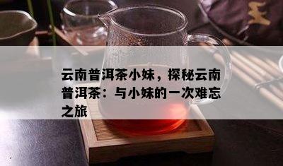 云南普洱茶小妹，探秘云南普洱茶：与小妹的一次难忘之旅