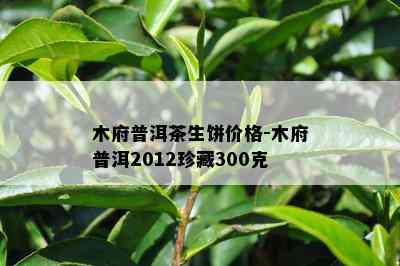 木府普洱茶生饼价格-木府普洱2012珍藏300克