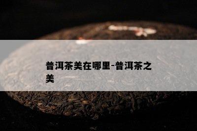 普洱茶美在哪里-普洱茶之美