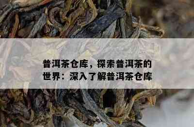 普洱茶仓库，探索普洱茶的世界：深入熟悉普洱茶仓库