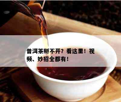 普洱茶掰不开？看这里！视频、妙招全都有！